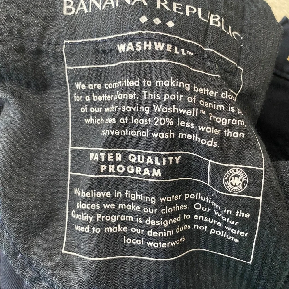Banana Republic Travel Jean Slim‎ Fit Blue Denim Pants Mens Size 38x29